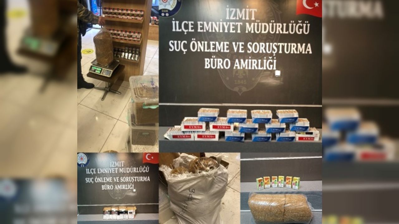 Polisten makaron, tütün operasyonu