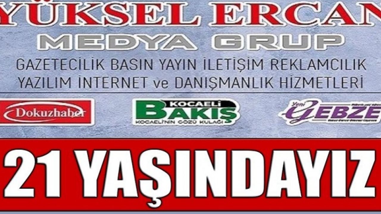 Yüksel Ercan Medya Grup kuruluşunun 21. yılını kutluyor