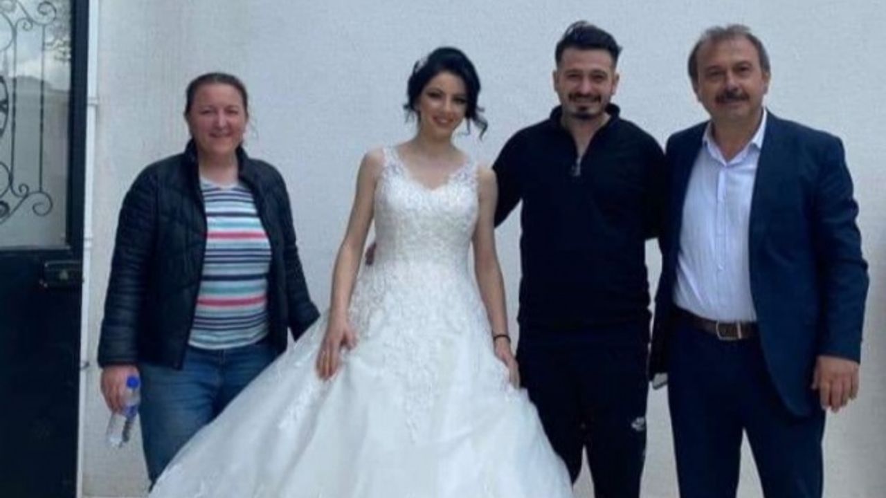 Harmancık'ta evliliğe ilk adımı oy kullanarak attılar