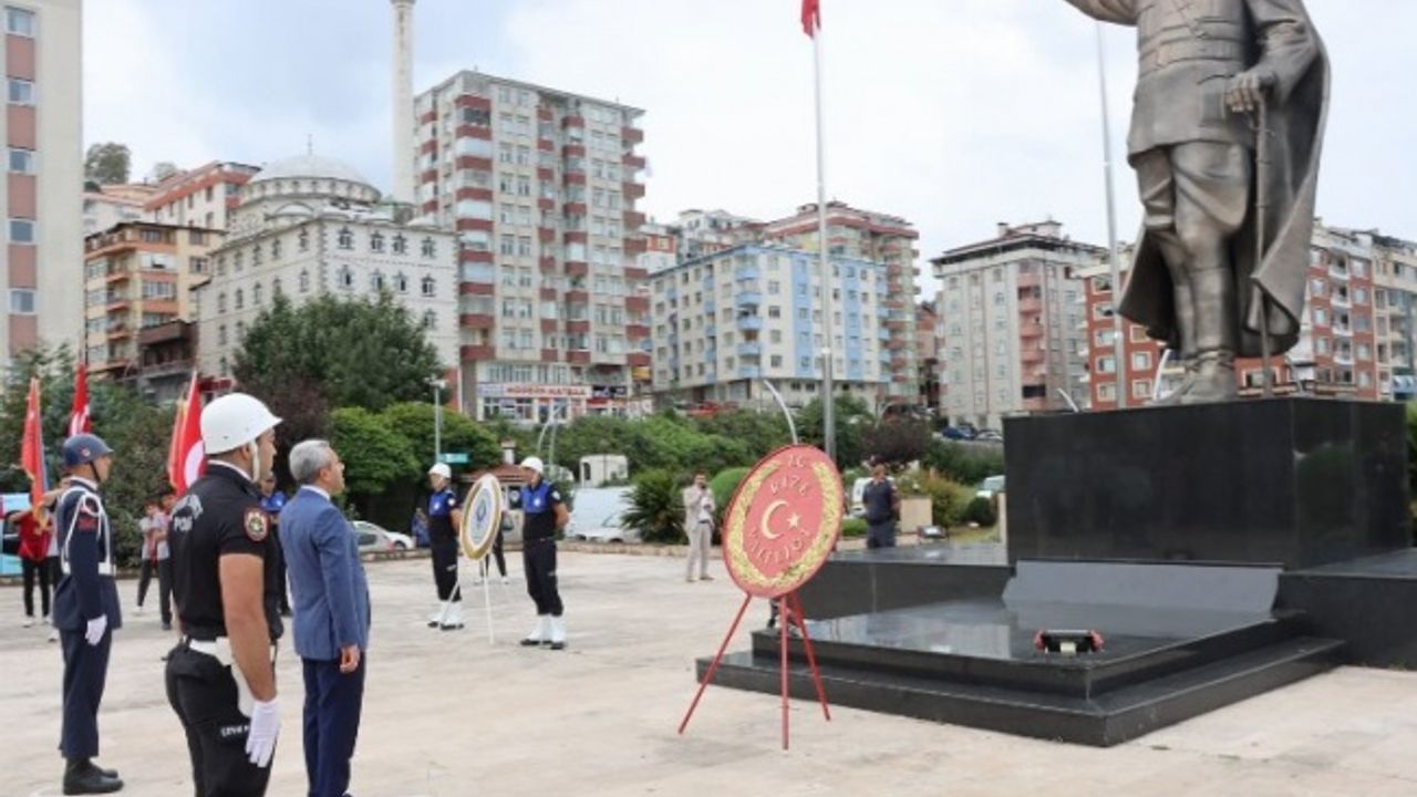 Atatürk'ün Rize'ye gelişinin 99. yılı kutlandı