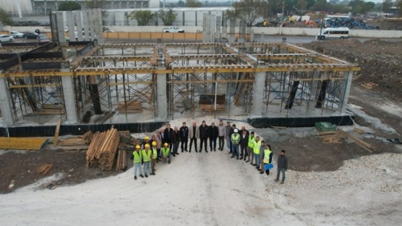 Manisa Akhisar'da yeni itfaiye binası yükseliyor