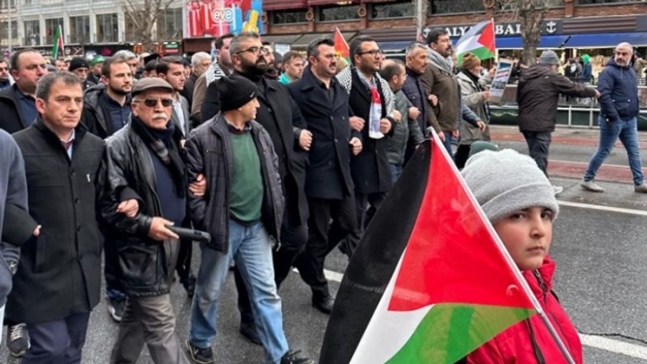 AGD Kayseri'den 'Büyük Filistin' Yürüyüşü