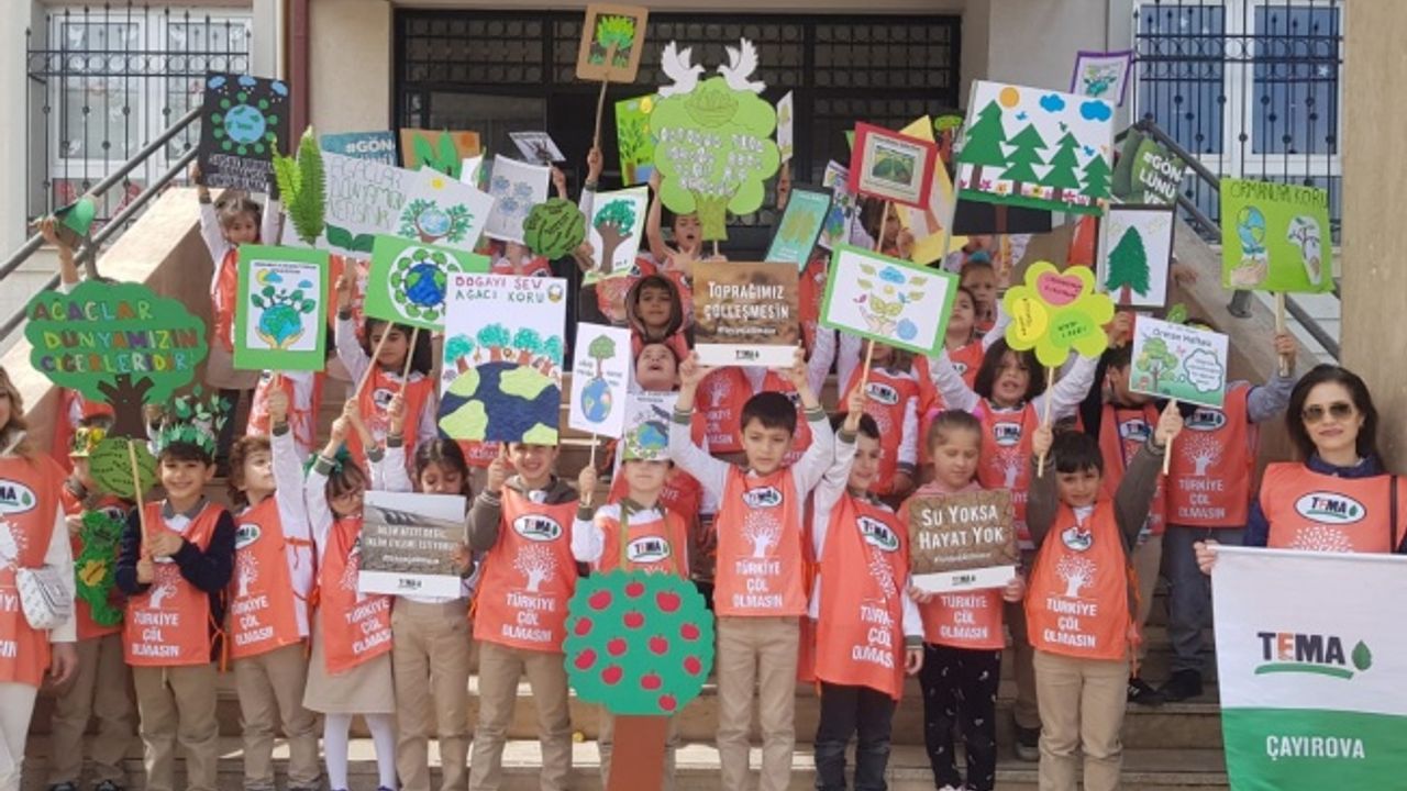 Güzeltepe İlkokulu 1 A ve 1 F  öğrencilerinden çevre yürüyüşü