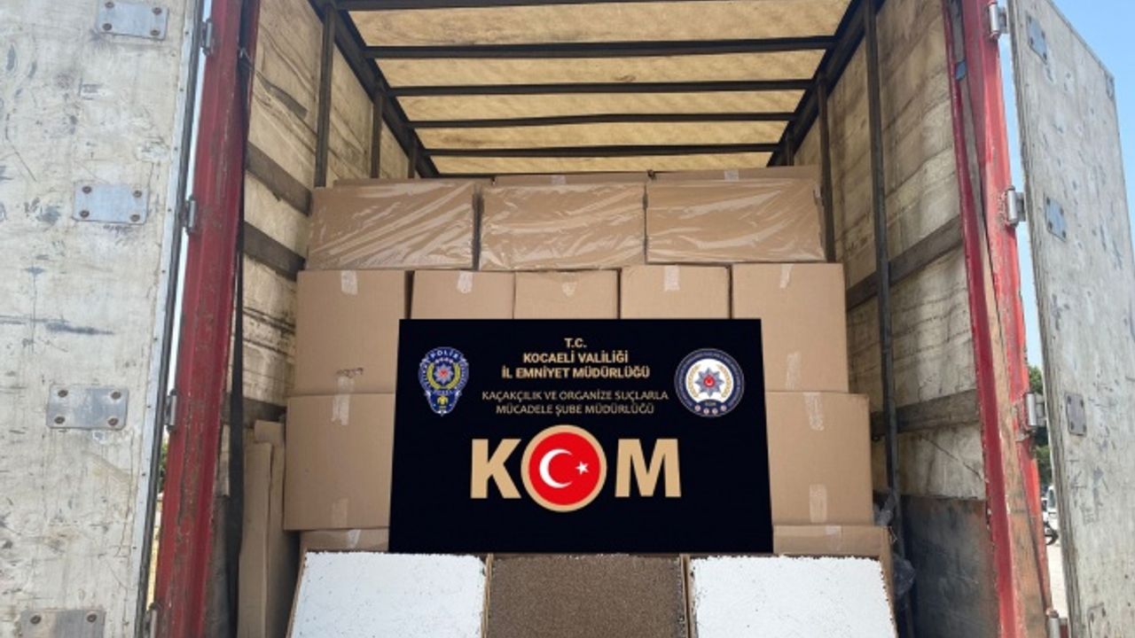 1 milyon 540 bin adet makaron ele geçirildi