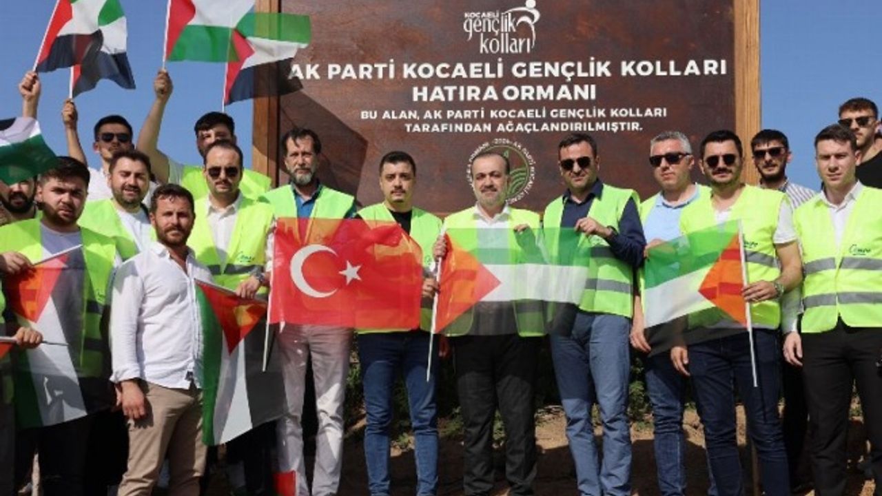 Kocaeli’deki Hatıra Ormanı Filistin’e armağan edildi