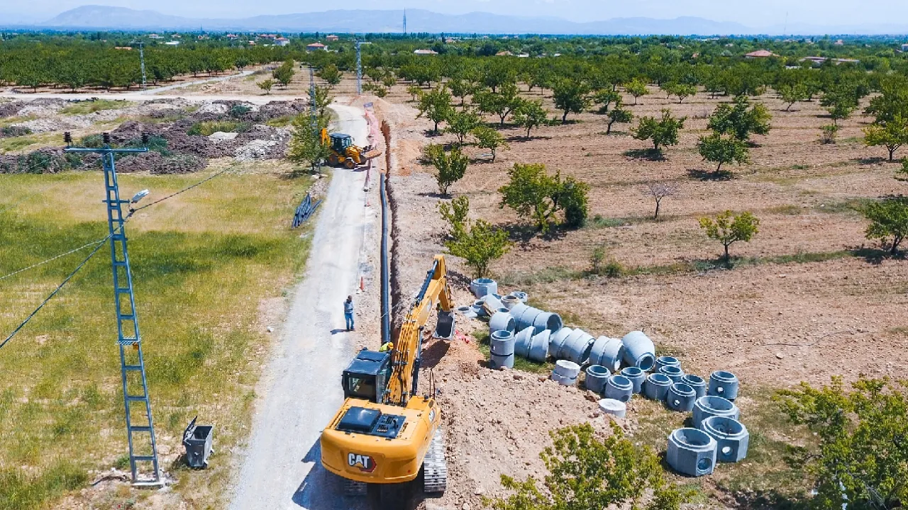 Malatya Tepeköy'e 8 bin metrelik kanalizasyon hattı