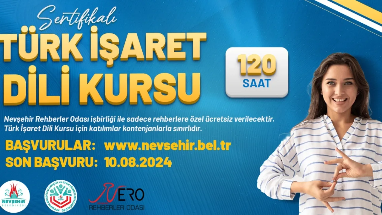 Nevşehir Belediyesi rehberler için sertifikalı ‘Türk İşaret Dili’ kursu açılacak
