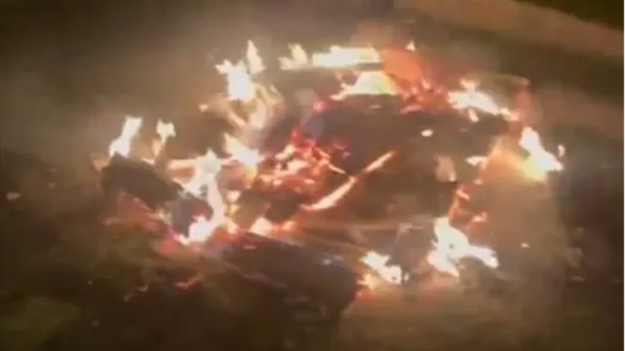 Bursa İnegöl'de sokaklarda ateş yakanlara yüklü ceza