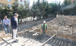 e-sınav merkezi ve santral binası inşaatlarını inceledi