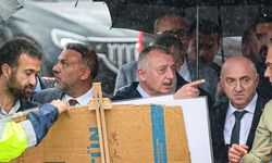 Büyükakın, sağanak yağış altında denetim yaptı