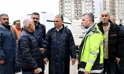 Antalya'da yoğun yağış sonrası Başkan Uysal Gebizli'de