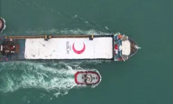 Türk Kızılay 20. yardım gemisini Gazze'ye uğurladı