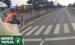 Yaya geçidinde faciqanın eşiğinden dönüldü! Kamyon sürücüsüne gereği yapıldı!