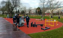 İzmit Millet Bahçesi'ne yeni spor aletleri