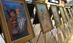 Konya'da Gazzeli çocuklardan 'Sessiz Fırçalar'