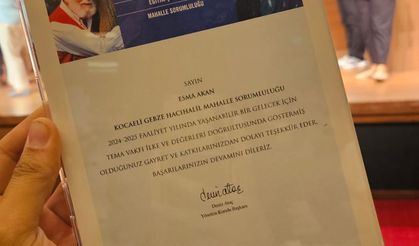 TEMA Vakfı'ndan Esma Akan'a Anlamlı Ödül