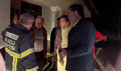 CHP'li Yöneticiler Orman Yangın Alanında