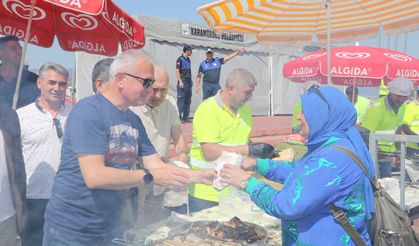 8 bin adet balık, ekmek ikram edildi