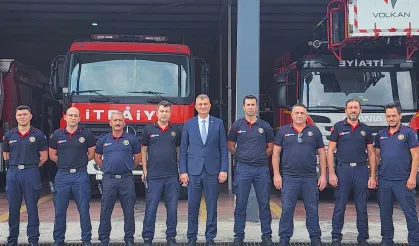 Başkan Sezer’den kahraman itfaiyecilere anlamlı ziyaret