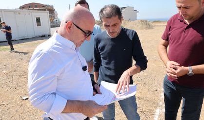 Başkan Bıyık, Spor Kompleksi inşaatını inceledi