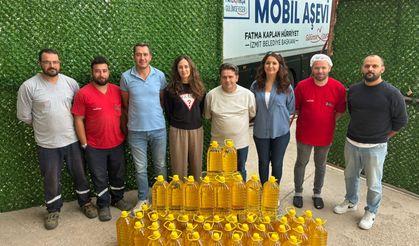 İzmit Belediyesi Aşevi’ne 335 litre Yağ Teslim Edildi