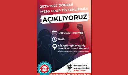 Birleşik Metal Toplu İş Sözleşmesi Teklifini Açıklıyor