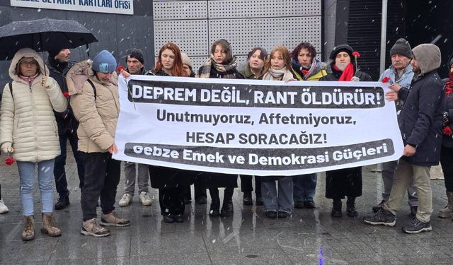 Gebze Emek ve Demokrasi Güçleri 6 Şubat'ı unutmadı!