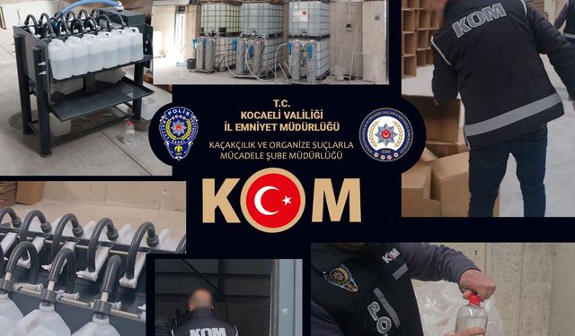 12 Ton Etil Alkol Ele Geçirildi, 9 Kişiye İşlem Yapıldı!