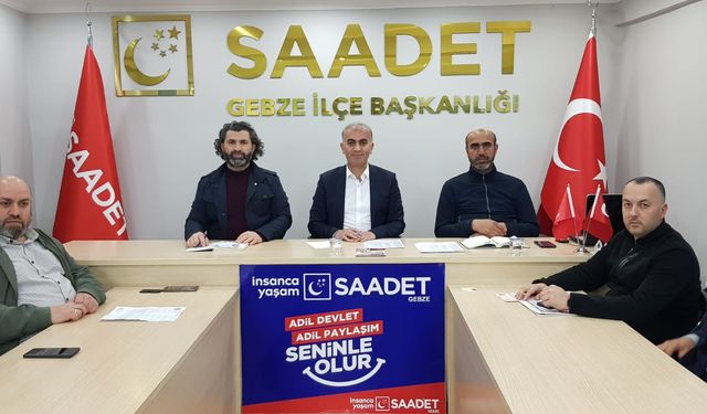 Saadet Partisi Gebze'den Deprem Uyarısı!