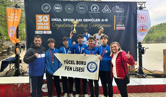 Yücel Boru Lisesi Oryantiring Takımı Türkiye İkincisi Oldu!