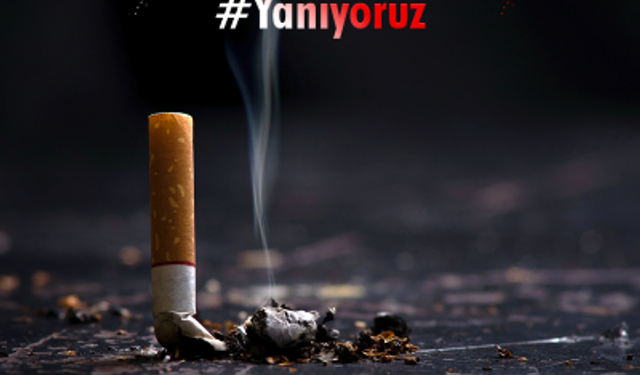Sigara izmaritini yere atma, yangına sebep olma
