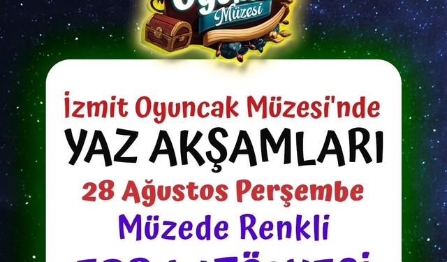 Müzede yaz akşamları atölyeleri devam ediyor