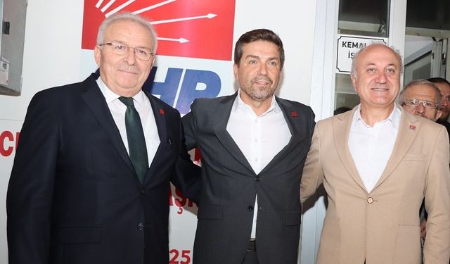 Başkan adayları Sarı, İşeri ve Acar Aynı Karede!