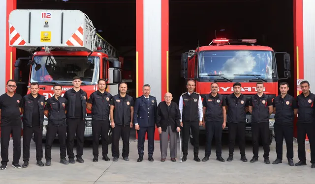 92 yaşındaki eski İtfaiye Müdüründen Konya’ya Ziyaret