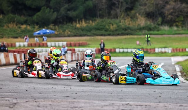 Körfez'de NİMOSK Karting Yarışı Nefes Kesti