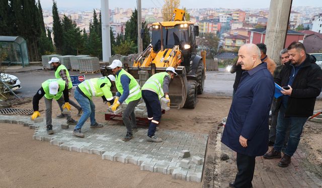 Büyükgöz Üstyapı Çalışmalarını Yerinde İnceledi