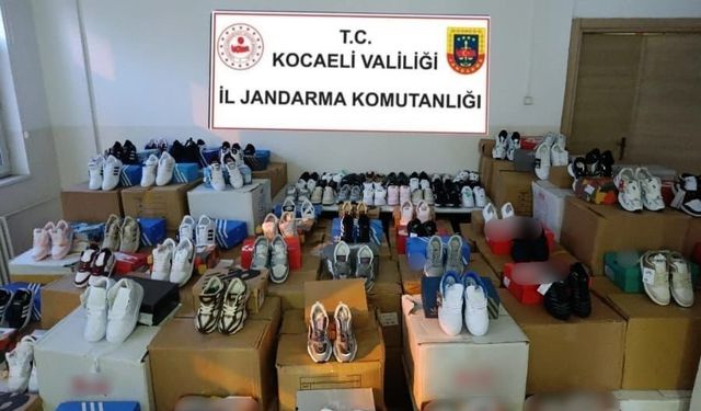 Kocaeli’de sahte ayakkabı operasyonu!