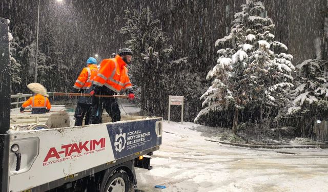 1.200 personel ve 354 araçla  karla mücadele!