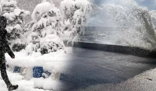 Doğu'da yoğun kar, kıyılarda kuvvetli rüzgar