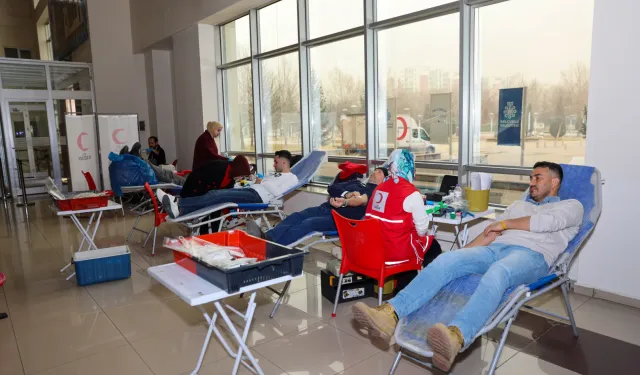 Konya Selçuklu'da kan bağışı kampanyasına destek