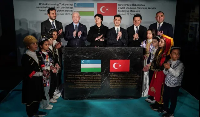 Türkiye'deki Özbekistan Devlet Okulu'nun yapımına yönelik 'Taş Koyuş' merasimi düzenlendi