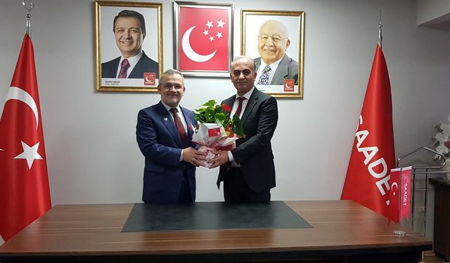 Yeniden Refah’tan Saadet Partisi’ne Hayırlı Olsun Ziyareti