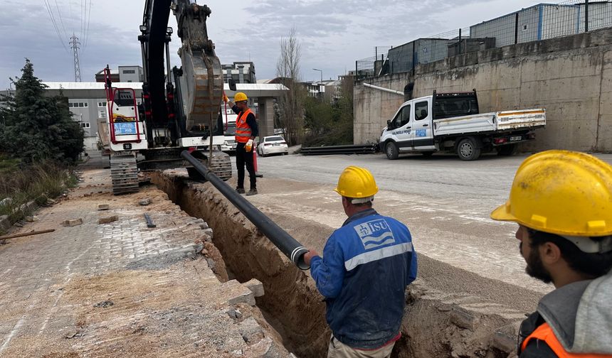 İSU'dan, Şekerpınar'a 11.795 metre uzunluğunda yeni altyapı