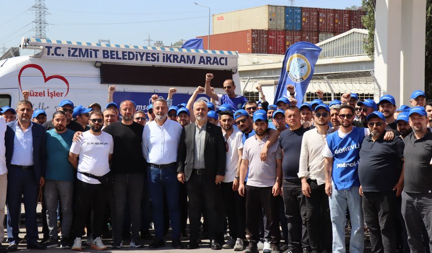 İzmit Belediyesi'nden, DYO Boya işçilerine Destek!