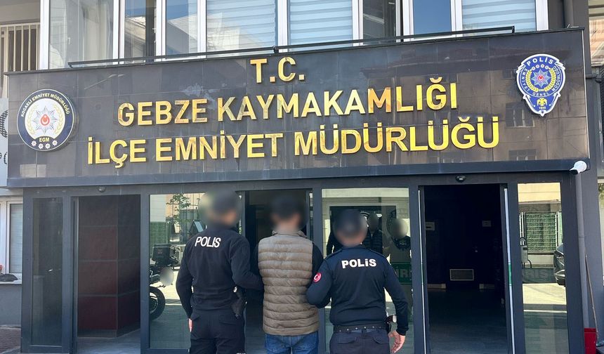 Gebze'de Hırsızlık Hükümlüsü Yakalandı!