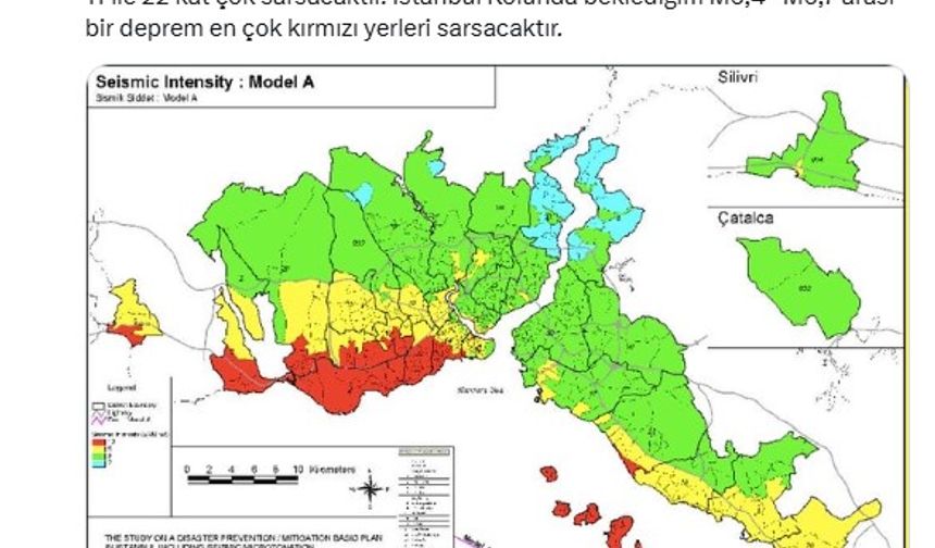 İstanbul Depreminde En Çok Sarsılacak Bölgeleri Açıkladı!