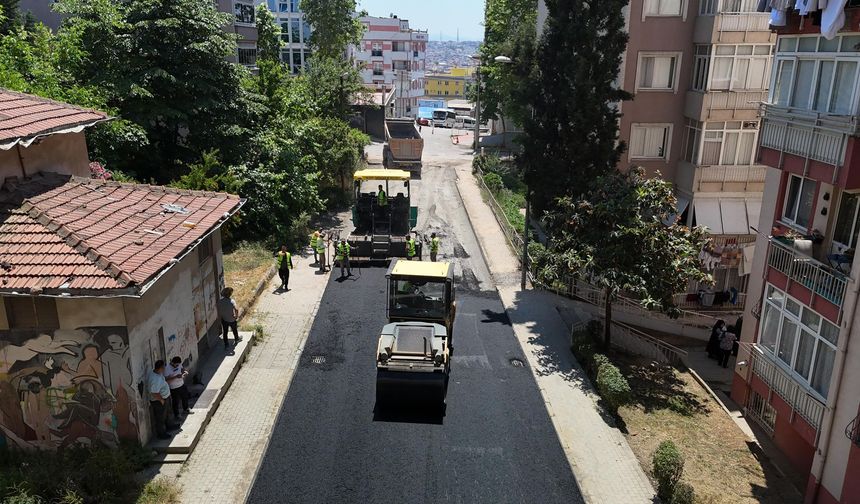 Gebze Belediyesi'nden Asfalt Çalışmaları