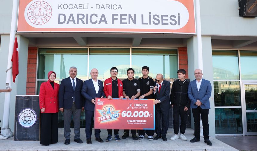 Darıca Fen Lisesi Öğrencilerine 60 Bin TL Destek