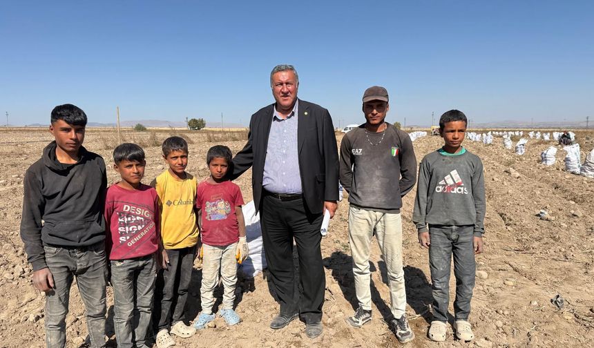 Gürer, tarım işçisinin çocukların sorunlarına dikkat çekti