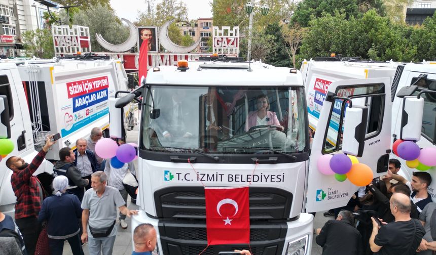 İzmit Belediyesi'ne 16 Yeni Araç